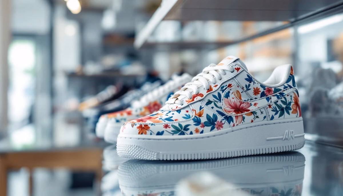 Nike Air Force 1 con estampado floral: oportunidad para el calzado mayorista