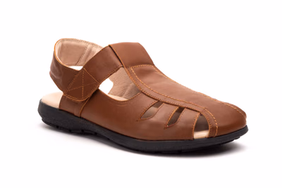 Sandalias Hombre Piel Cuero Cierre Autoadhesivo  JAM ref. 1409 - 2