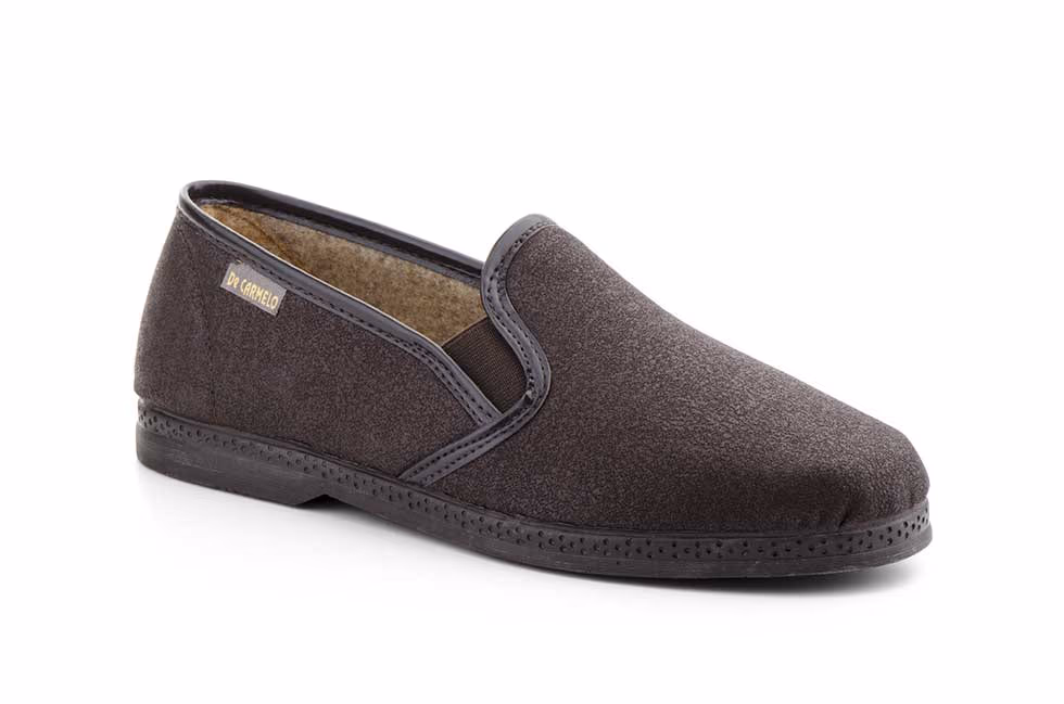 Zapatillas Casa Hombre Gamotex Marrón Elásticos