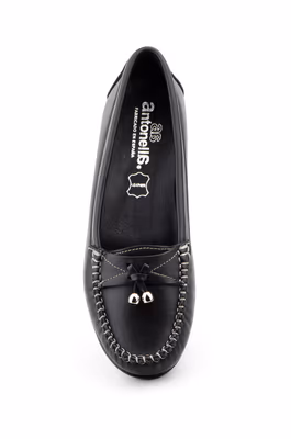 Kiowa Mujer Piel Negro Borlas Metal - 4