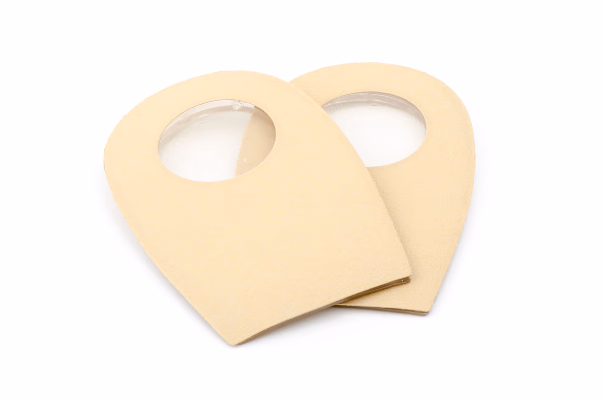 Taloneras Alzas Piel Beig Silicona 