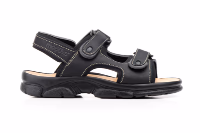 Sandalias Californianas Bio Hombre Piel Negro Morxiva - 3