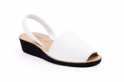 Ibicencas Menorquinas Mujer Piel Blanco Cuña