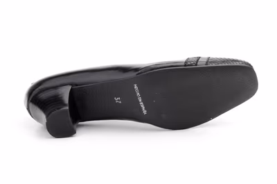 Zapatos Mujer Piel Negro Serpiente - 3