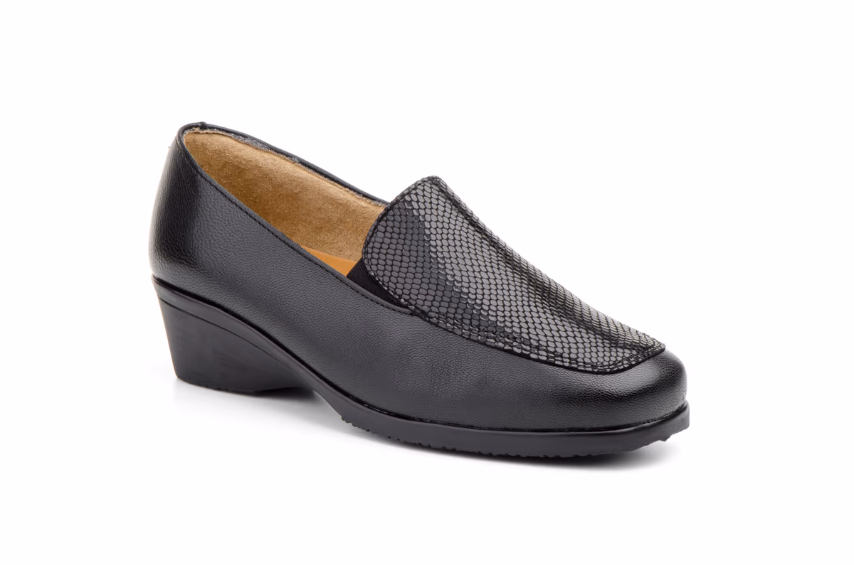 Zapatos Mujer Piel Negro 