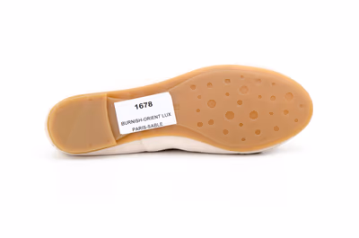 Francesitas Bailarinas Mujer Piel Beige Charol Lazo - 2