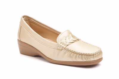 Kiowa Mujer Piel Platino Cuña - 2