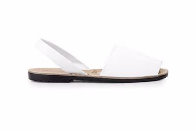 Menorquinas Ibicencas Mujer Piel Blanco Planta Acolchada - 3