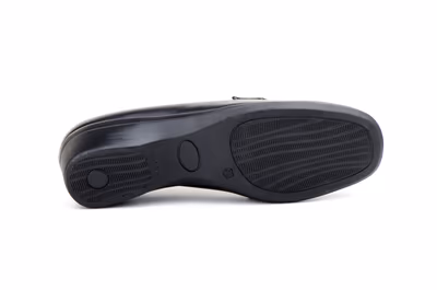 Zapatos Mujer Piel Negro cuña - 2