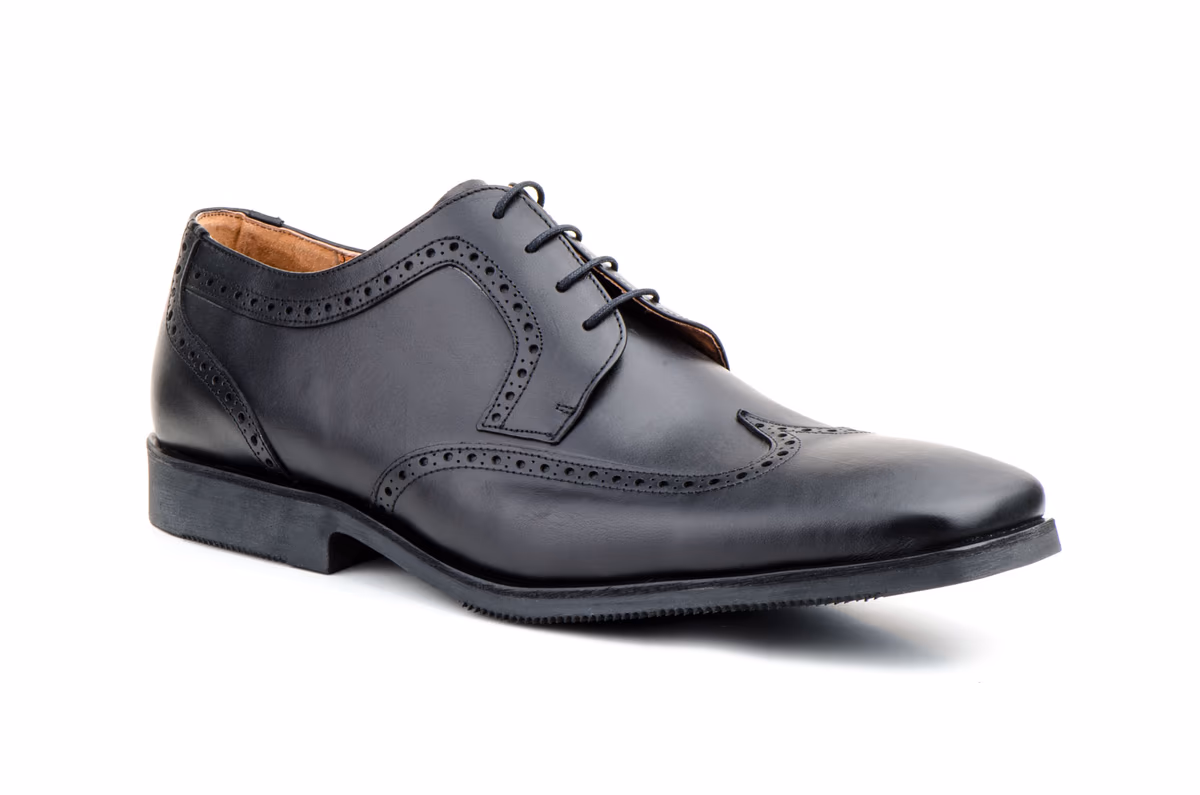 Zapatos Hombre Piel Negro XXL