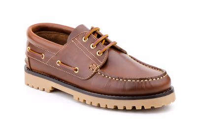 Náuticos Niño Piel Pull Cuero