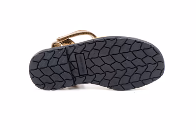 Avarcas Menorquinas Niña Glitter Oro Acolchadas - 2