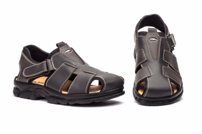 Men's Brown Leather California Sandal Morxiva Morxiva ref. 7003 - 1