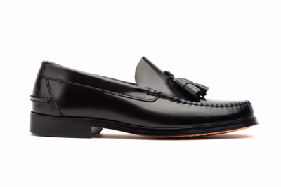 Zapatos Hombre Piel Negro Suela de Cuero Castellanos - 3