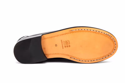 Zapatos Hombre Piel Negro Suela de Cuero Castellanos - 4