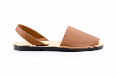 Menorquinas Ibicencas Mujer Piel Cuero Planta Acolchada - 3