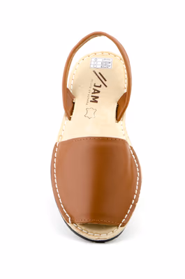 Menorquinas Ibicencas Mujer Piel Cuero Planta Acolchada - 4