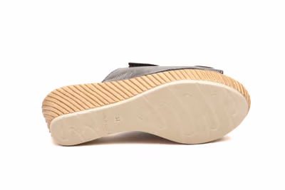 Sandalias Mujer Piel Plomo GEL - 4
