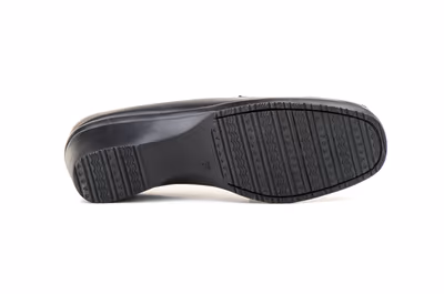 Zapato Mujer Piel Negro Cuña - 2