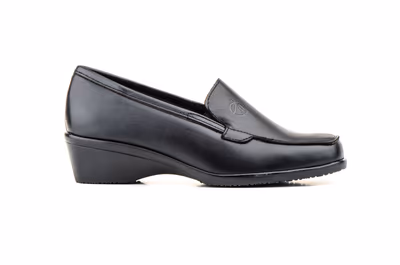 Zapato Mujer Piel Negro Cuña - 3