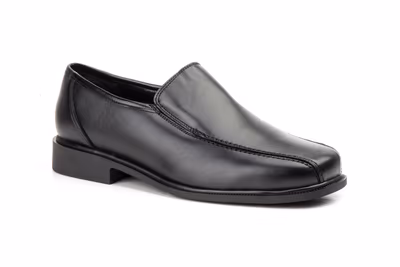 Zapatos Hombre Piel Negro Elásticos - 2