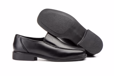 Zapatos Hombre Piel Negro Elásticos - 3