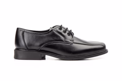 Zapatos Hombre Piel Negro Cordones - 3