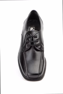 Zapatos Hombre Piel Negro Cordones - 5