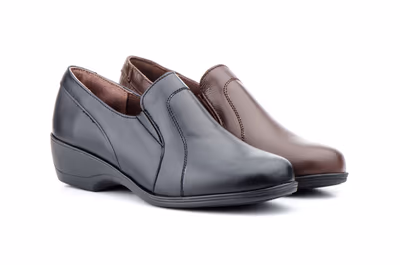 Zapatos Mujer Piel Negro - 5