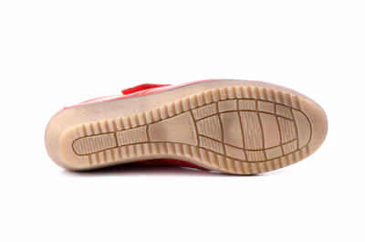 Botín Mujer Piel Rojo - 2