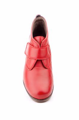 Botín Mujer Piel Rojo - 4