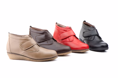 Botín Mujer Piel Rojo - 5