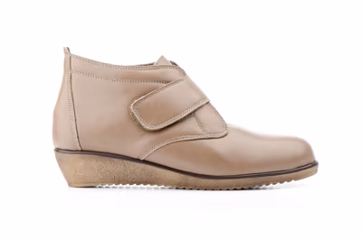 Botín Mujer Piel Taupe - 3