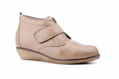 Botín Mujer Piel Taupe