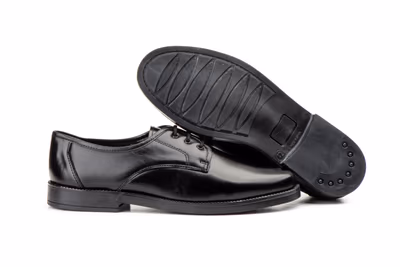 Zapatos Hombre Piel Negro Cordones - 3