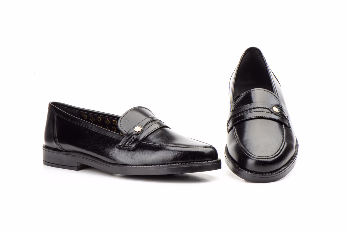 Zapatos Hombre Piel Negro 