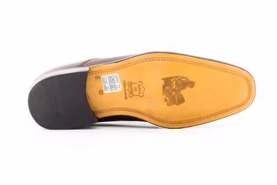 Zapatos Hombre Piel Brudeos Suela de Cuero - 2