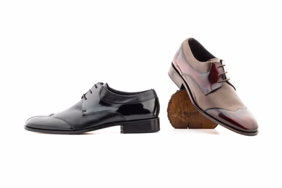 Zapatos Hombre Piel Brudeos Suela de Cuero - 8