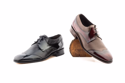 Zapatos Hombre Piel Brudeos Suela de Cuero - 9