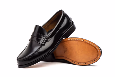 Zapatos Hombre Piel Negro Suela de Cuero Castellanos - 5