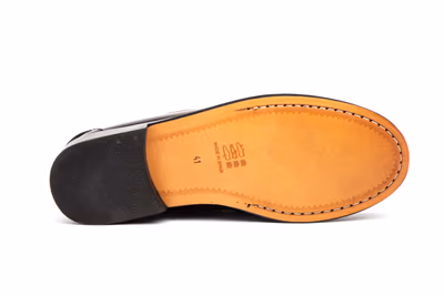 Zapatos Hombre Piel Burdeos Suela de Cuero Castellanos - 4