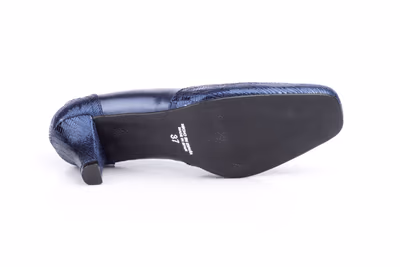 Zapatos Mujer Piel Azul - 2