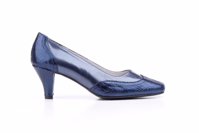 Zapatos Mujer Piel Azul - 3