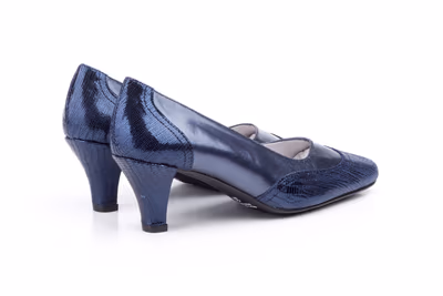 Zapatos Mujer Piel Azul - 6