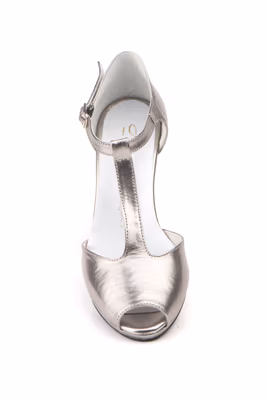 Zapatos Sadalias Mujer Piel Plomo Hebilla Plataforma - 4