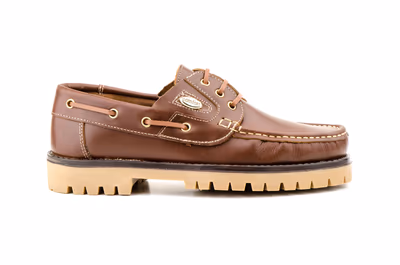 Zapatos Kiowa Hombre Piel Marrón Cordones Náuticos - 3