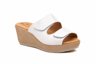 Sandalias mujer Piel Blanco GEL - 2
