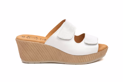 Sandalias mujer Piel Blanco GEL - 3