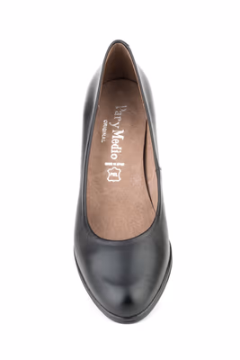 Zapatos Salón Mujer Piel Negro GEL - 4