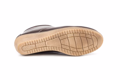 Botín Mujer Piel Marrón Cordones - 2